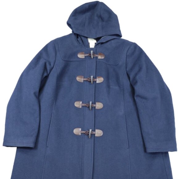 L.L. Bean Blue Duffel Coat 3X - Picture 1 of 1